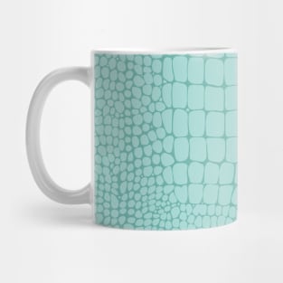 Blue Teal Crocodile Boho Animal Pattern Mug